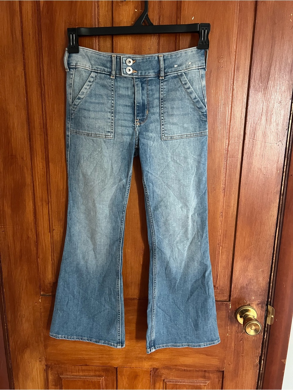 abercrombie kids Light Blue Flare Jeans
